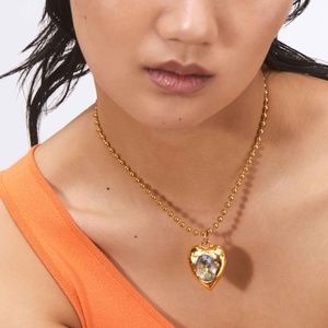 MONDO MONDO PACHA NECKLACE IN GOLD  CRYSTAL